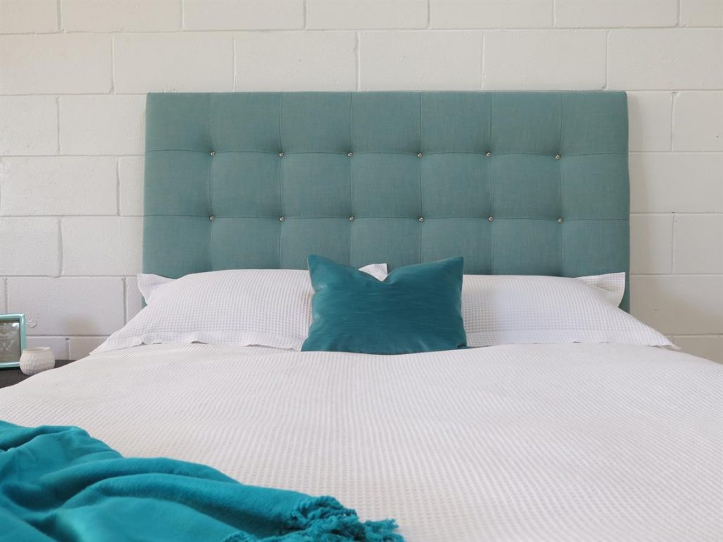 Grid Stud Headboard Pewter or Crystal Studs Modern Luxury